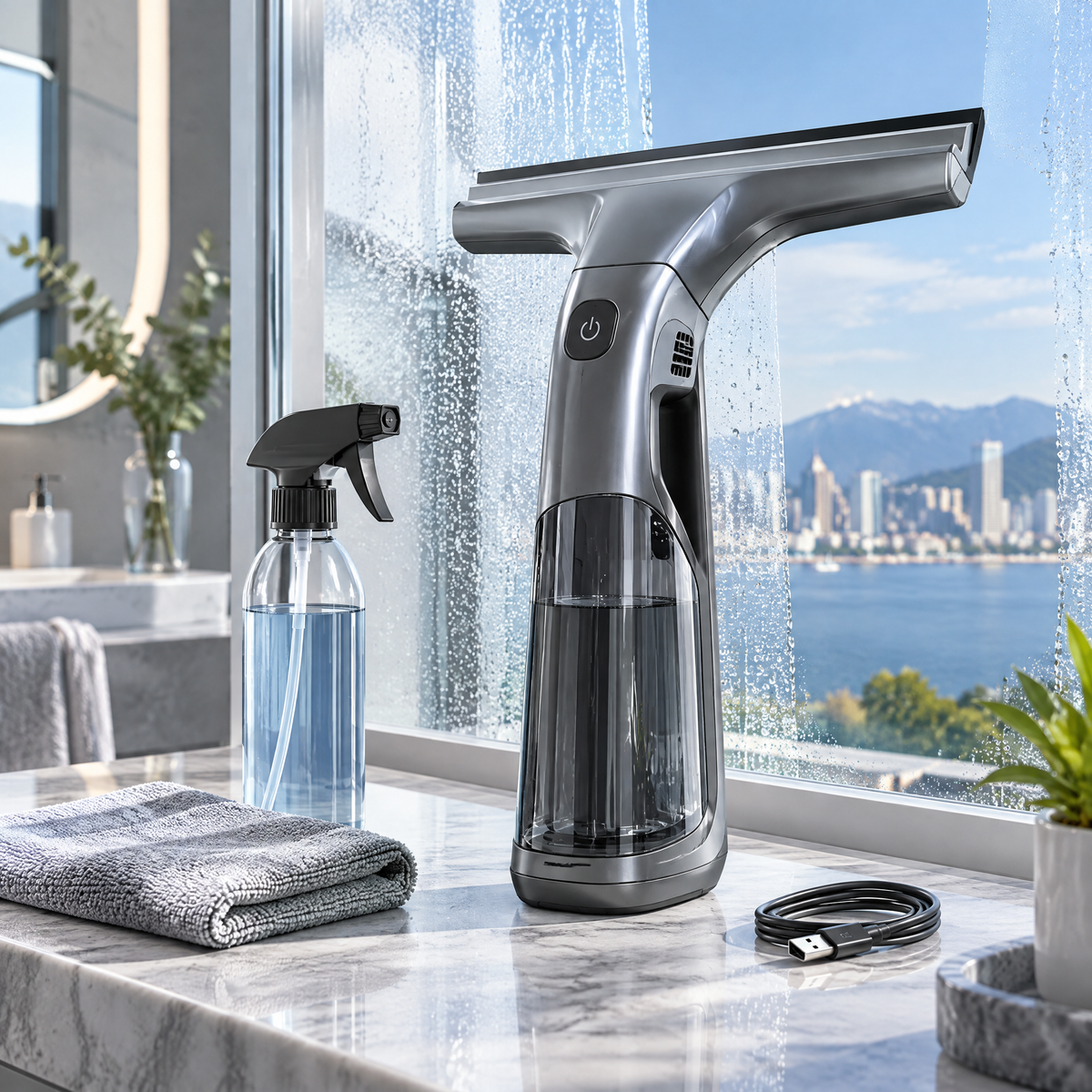 Hosiezc⢠ClearSweep Cordless Window & Surface Vacuum